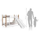 Ver imagem 2 de Mini Beliche Infantil Arthur Branco com Escorregador e Colchões