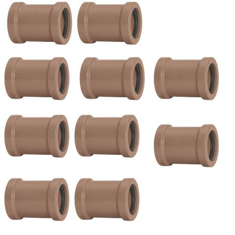 Luva de Correr 20mm Pvc Encanamento Conexão | Akato | Kit 10 Un