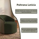 Ver imagem 2 de Poltrona Moderna Confortavel Ideal para Sala de Estar Verde Leticia
