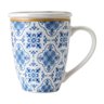 Caneca de Porcelana com Tampa e Filtro Aço Inox Lisboa 310ml Lyor - 4