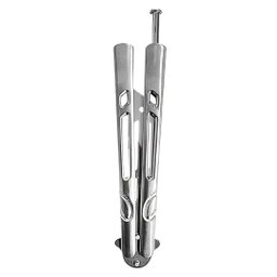 Canivete Butterfly Bsl-2 sem Corte Inox Prateado para Tricks - 2 Canivete Butterfly Bsl-2 sem Corte Inox Prateado para Tricks - 2