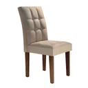 Ver imagem 4 de Conjunto Sala de Jantar Mesa Sevilha I Tampo de Vidro 4 Cadeiras Vitoria Yescasa