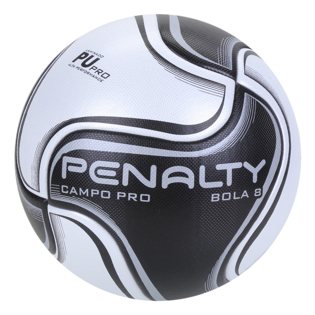 Bola de Futebol Campo Penalty 8 Pro XXI;Cor:Branco +Preto;Tamanho: Único;Gênero: Unissex - 1