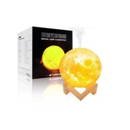 Umidificador Aromatizador Luminária Abajur Lua Cheia 3D - 4