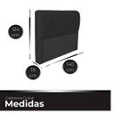 Ver imagem 5 de Cabeceira Casal Cama Box Estofada Cristal 140 Cm Veludo