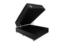 Ver imagem 2 de Cama Base Box com Baú Casal + Colchão de Molas Ensacadas Madrid Probel - 138x188x72:preto