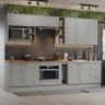 Cozinha Modulada Americana 10 Cinza - Henn - 2