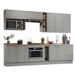 Cozinha Modulada Americana 10 Cinza - Henn - 1