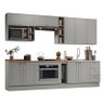 Cozinha Modulada Americana 10 Cinza - Henn - 1