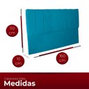 Ver imagem 4 de Cabeceira Casal Queen Estofada para Cama Box Dália Suede