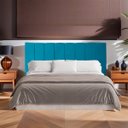Ver imagem 2 de Cabeceira Casal Queen Estofada para Cama Box Dália Suede