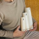 Ver imagem 3 de Kit C/ 5 Velas Cilíndricas - Pilar Cera Vegetal Ideal para Lanternas