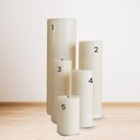 Ver imagem 4 de Kit C/ 5 Velas Cilíndricas - Pilar Cera Vegetal Ideal para Lanternas