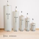 Ver imagem 2 de Kit C/ 5 Velas Cilíndricas - Pilar Cera Vegetal Ideal para Lanternas