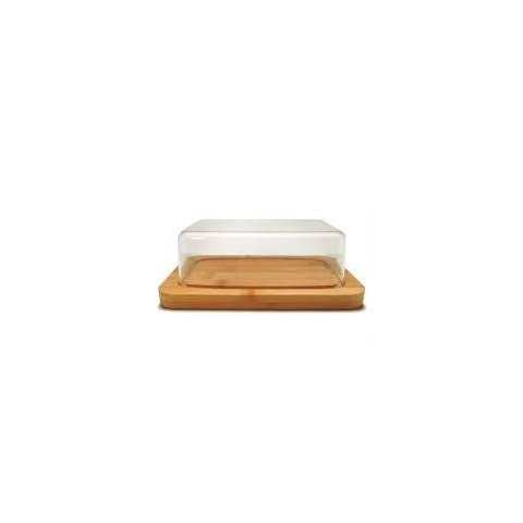 Mantegueira de Bambu com Tampa de Plastico 19x12,5x6cm