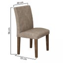 Ver imagem 4 de Conjunto Sala de Jantar Mesa Ômega Tampo de Vidro 8 Cadeiras Classic Cel Móveis
