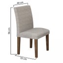 Ver imagem 4 de Conjunto Sala de Jantar Mesa Ômega Tampo de Vidro 8 Cadeiras Classic Cel Móveis