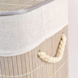 Cesto De Roupa De Bambu Multiuso 50x41x31cm Organizador - 4
