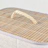 Cesto De Roupa De Bambu Multiuso 50x41x31cm Organizador - 5