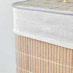 Cesto De Roupa De Bambu Multiuso 50x41x31cm Organizador - 6