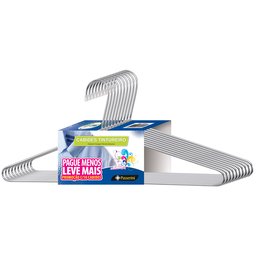 Cabide Tintureiro Cromado Organização Roupa Armario - Kit com 20 Unidades - 1