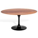 Ver imagem 1 de Mesa Saarinen Oval Imbuia 135x90cm - Base Preta mgsaarinen