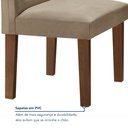 Ver imagem 7 de Conjunto Sala de Jantar Mesa Tampo de Vidro e 4 Cadeiras Classic