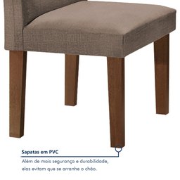 Conjunto Sala de Jantar Mesa Tampo de Vidro e 4 Cadeiras Classic Cel Móveis - 13