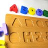 Alfabeto em Madeira MDF Kit Montessoriano Com Números e Letras Tabuleiro Móvel Pedagógico - kit Alfa - 2