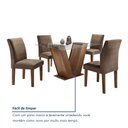 Ver mais imagens de Conjunto Sala de Jantar Mesa Tampo de Vidro e 4 Cadeiras Classic