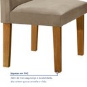 Ver imagem 7 de Conjunto Sala de Jantar Mesa Tampo de Vidro e 4 Cadeiras Classic