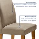 Ver imagem 6 de Conjunto Sala de Jantar Mesa Tampo de Vidro e 4 Cadeiras Classic