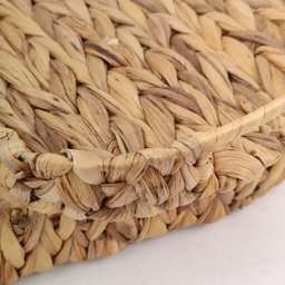 Bandeja Decorativa De Fibra Natural Oval 40/35/30cm Kit 3pc - 6