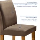 Ver imagem 6 de Conjunto Sala de Jantar Mesa Tampo de Vidro e 4 Cadeiras Classic