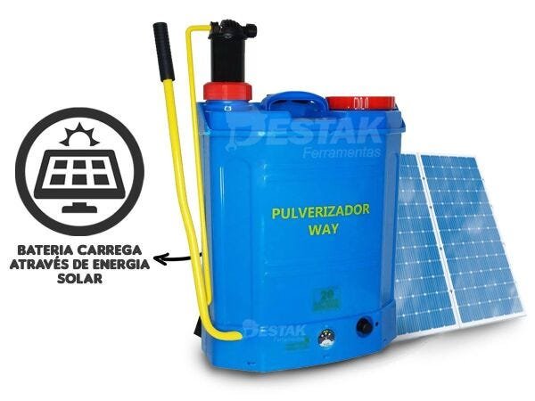 Pulverizador Elétrico/Manual com Painel Solar Importway Iwpcps20-020 - 2