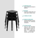 Ver imagem 6 de Conjunto Mesa Dobrável com 2 Banquetas Preto Carraro