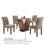 Conjunto Sala de Jantar Mesa Classic Tampo de Vidro 4 Cadeiras Vitória - 13