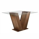 Ver imagem 5 de Conjunto Sala de Jantar Mesa Classic Tampo de Vidro 4 Cadeiras Vitória
