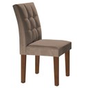 Ver imagem 6 de Conjunto Sala de Jantar Mesa Classic Tampo de Vidro 4 Cadeiras Vitória Cel Móveis