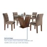 Conjunto Sala de Jantar Mesa Classic Tampo de Vidro 4 Cadeiras Vitória Cel Móveis - 13