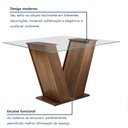 Ver mais imagens de Conjunto Sala de Jantar Mesa Classic Tampo de Vidro 4 Cadeiras Vitória