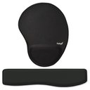 Ver imagem 1 de Kit Ergonômico Mouse Pad + Apoio de Pulso para Teclado Preto