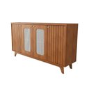 Ver imagem 1 de Balcão Buffet Vetro 4 Portas 3 Prateleiras Cinamomo - Panorama Móveis