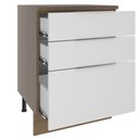 Ver imagem 4 de Balcão Madesa Stella 60 cm 3 Gavetas Rustic/Branco