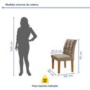 Ver imagem 4 de Conjunto Sala de Jantar Mesa Classic Tampo de Vidro 4 Cadeiras Vitória