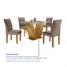 Conjunto Sala de Jantar Mesa Classic Tampo de Vidro 4 Cadeiras Vitória  - 13