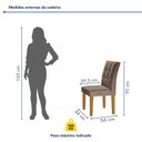 Ver imagem 4 de Conjunto Sala de Jantar Mesa Classic Tampo de Vidro 4 Cadeiras Vitória