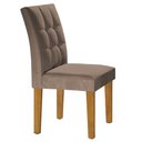 Ver imagem 6 de Conjunto Sala de Jantar Mesa Classic Tampo de Vidro 4 Cadeiras Vitória