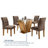 Conjunto Sala de Jantar Mesa Classic Tampo de Vidro 4 Cadeiras Vitória - 13