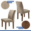 Ver imagem 6 de Conjunto Sala de Jantar Mesa Tampo de Vidro 6 Cadeiras Classic
